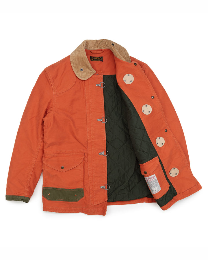 The Bedford Fireman Jacket in Orange Jungle Cloth