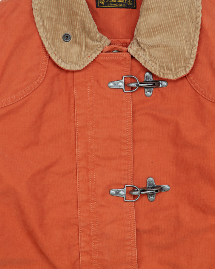 The Bedford Fireman Jacket in Orange Jungle Cloth
