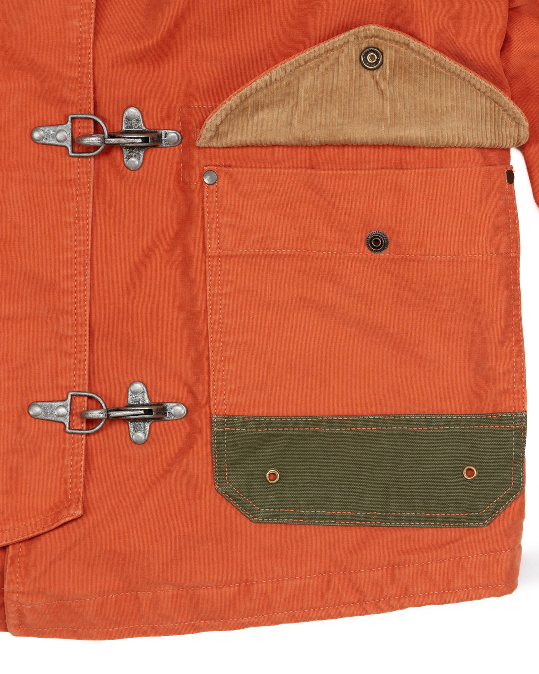 The Bedford Fireman Jacket in Orange Jungle Cloth