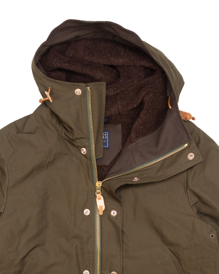 Lined Shelter Jacket in Military Green 7095-AV