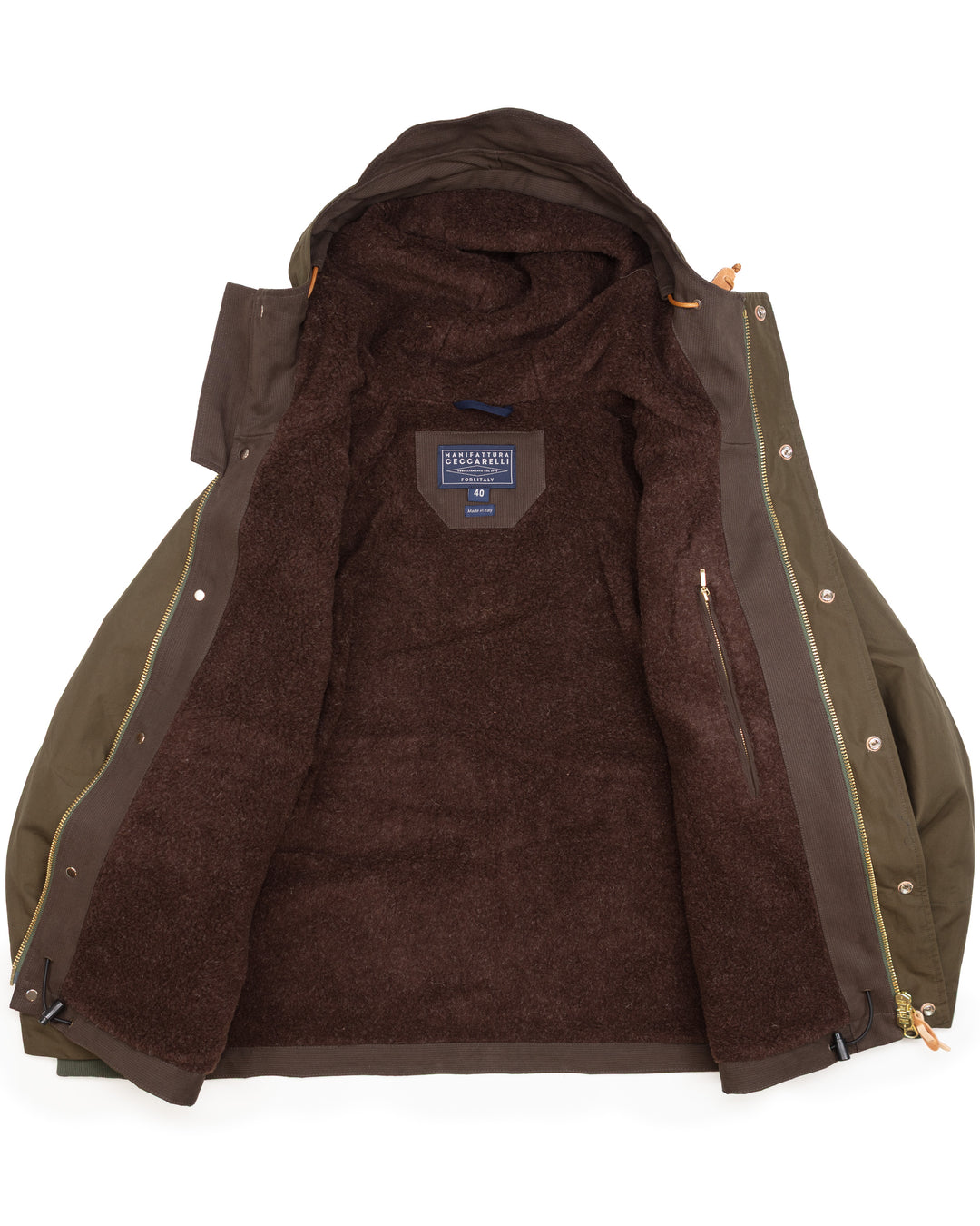 Lined Shelter Jacket in Military Green 7095-AV