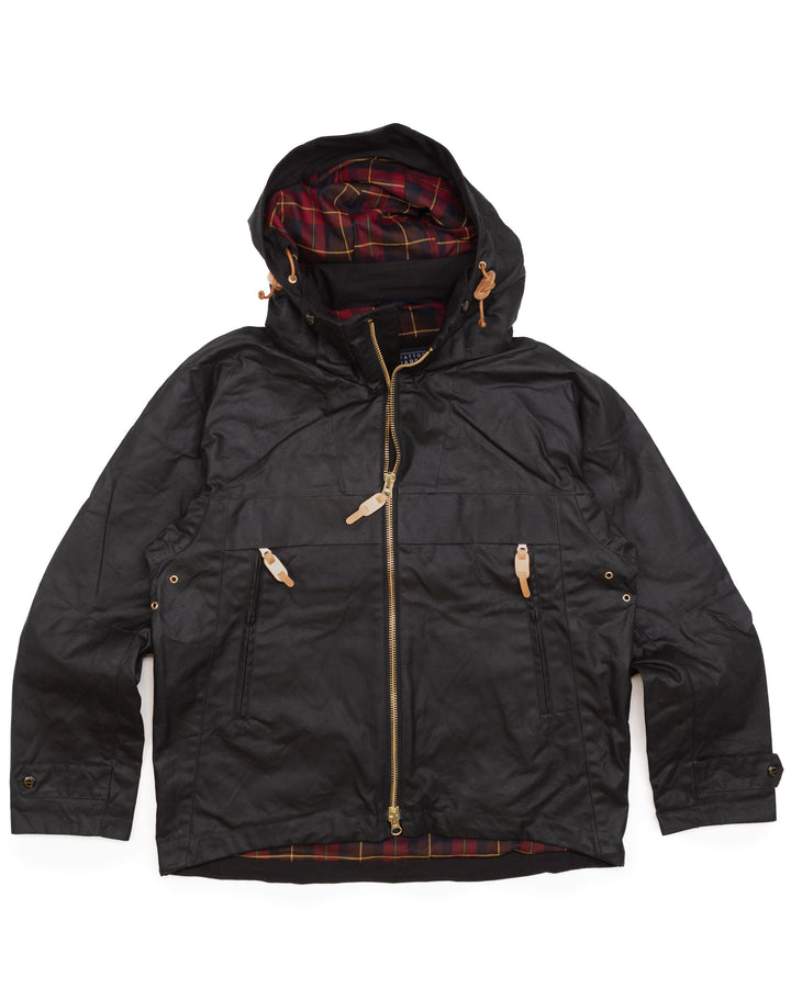 Waxed Trekking Jacket in Black W7085-WX