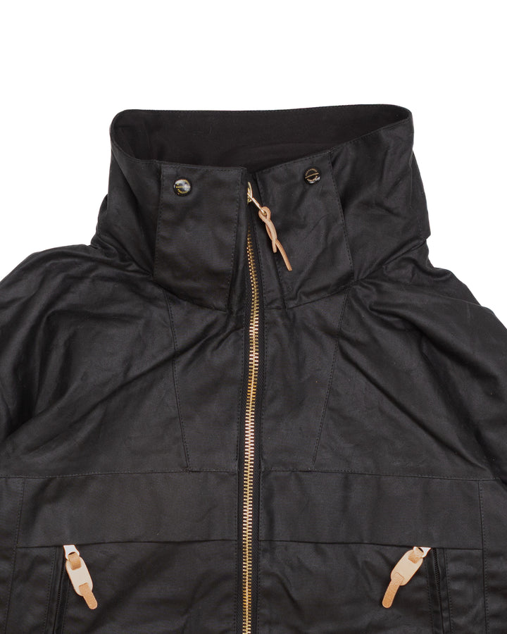 Waxed Trekking Jacket in Black W7085-WX