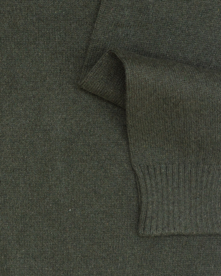 The Skipper Polo Sweater in Green Cashmere