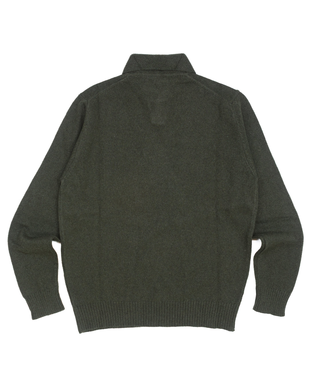 The Skipper Polo Sweater in Green Cashmere
