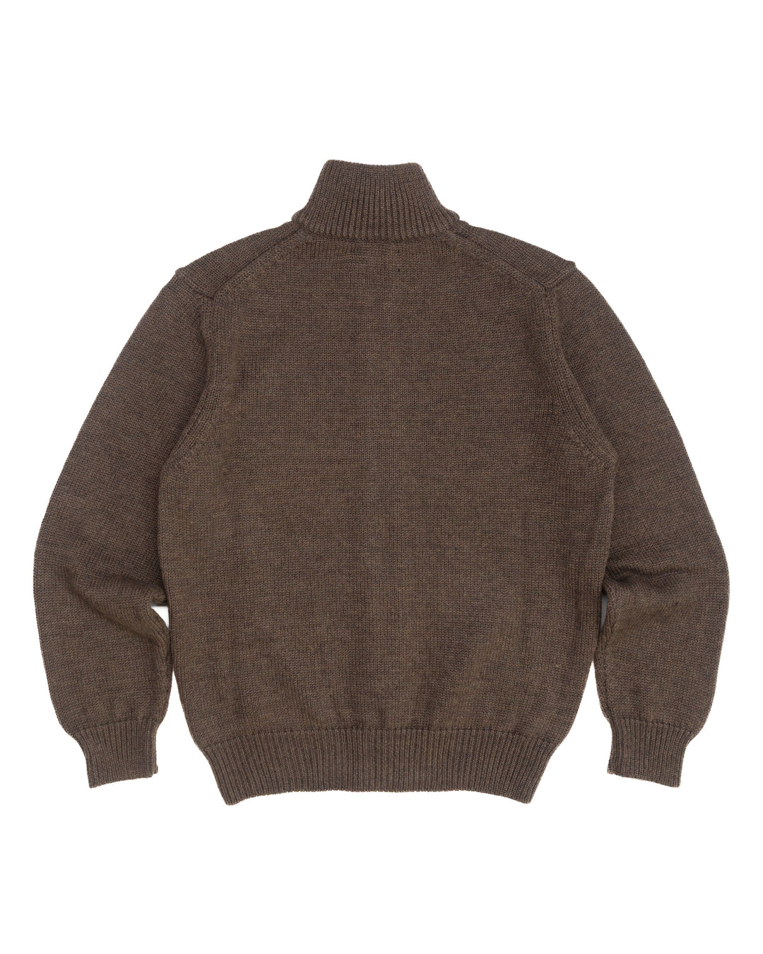 The Dwayne Full Zip in Brown Wool