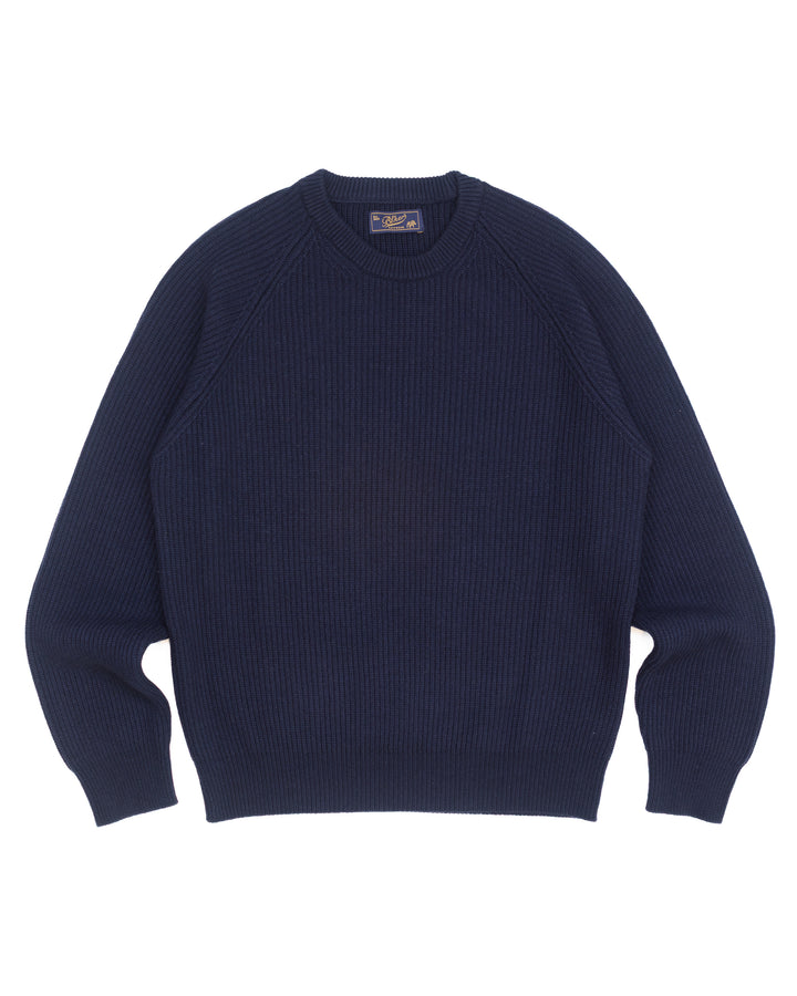The Bleeker Crewneck in Navy