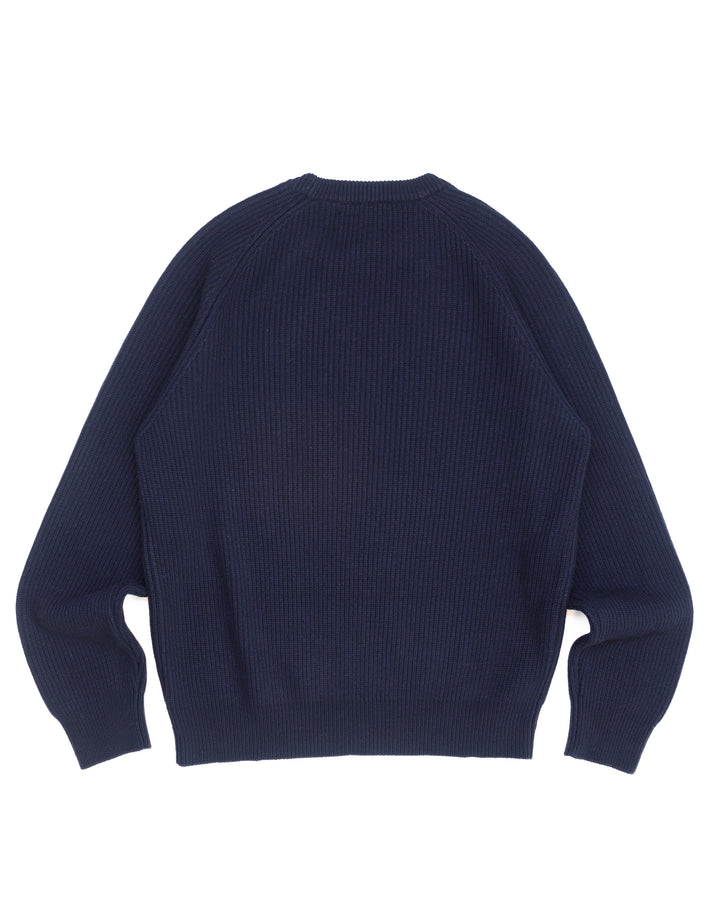 The Bleeker Crewneck in Navy