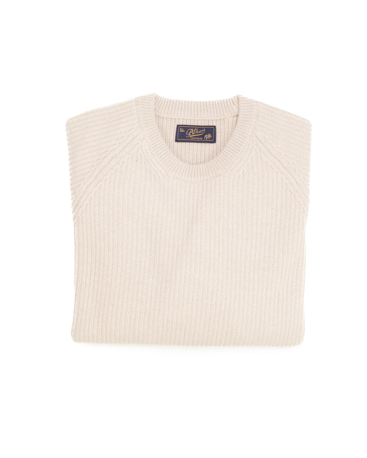 The Bleeker Crewneck in Sand