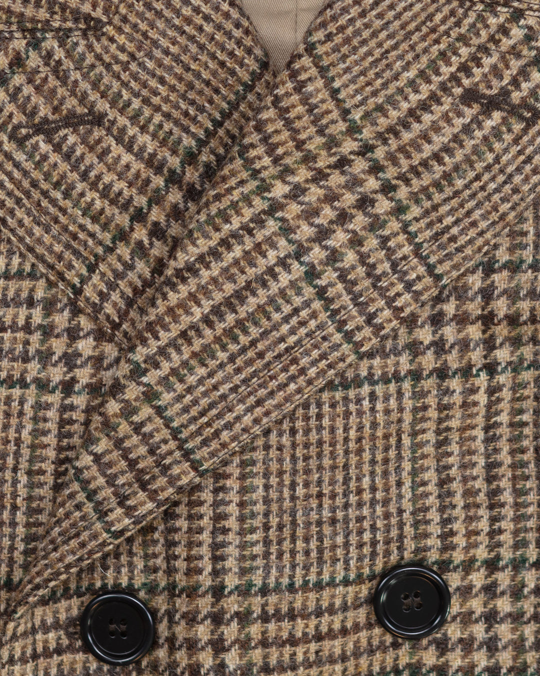 The Alain Coat in Tan Glen Check