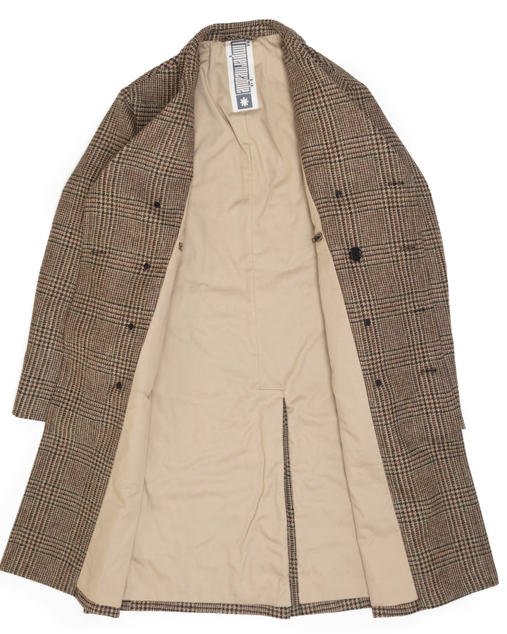 The Alain Coat in Tan Glen Check