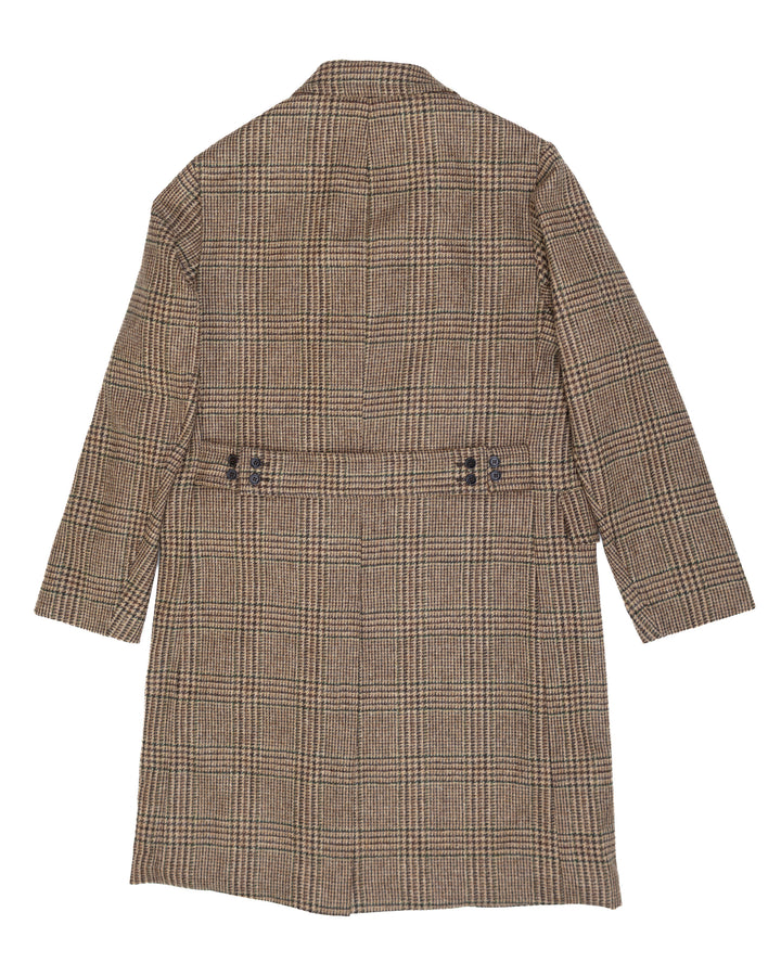 The Alain Coat in Tan Glen Check
