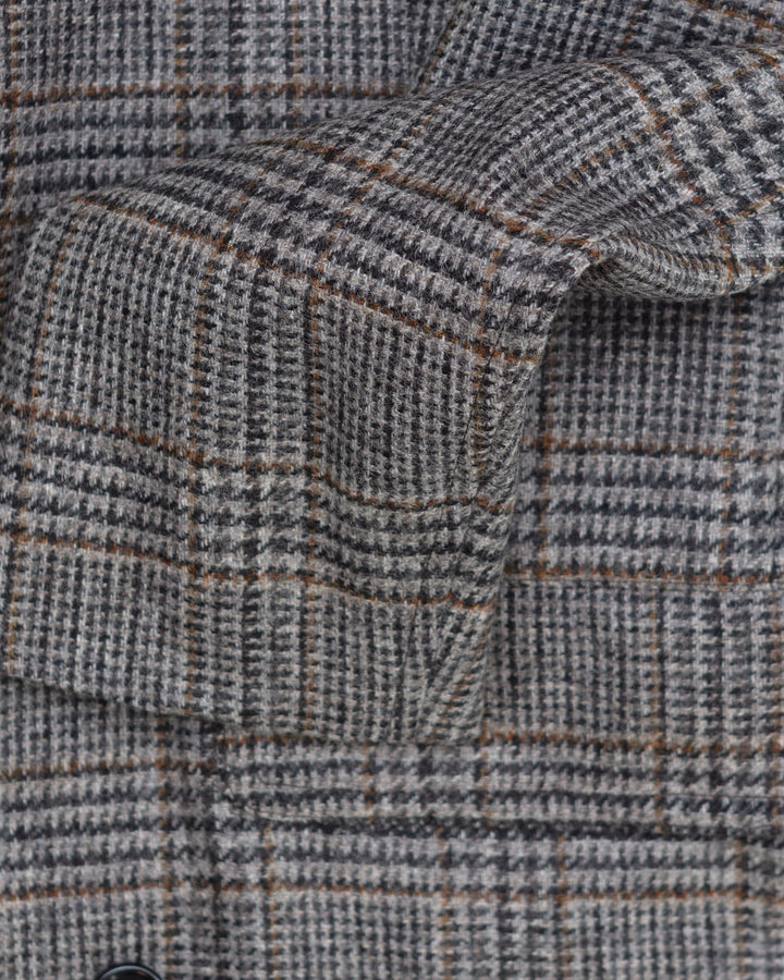 The Alain Coat in Grey Glen Check
