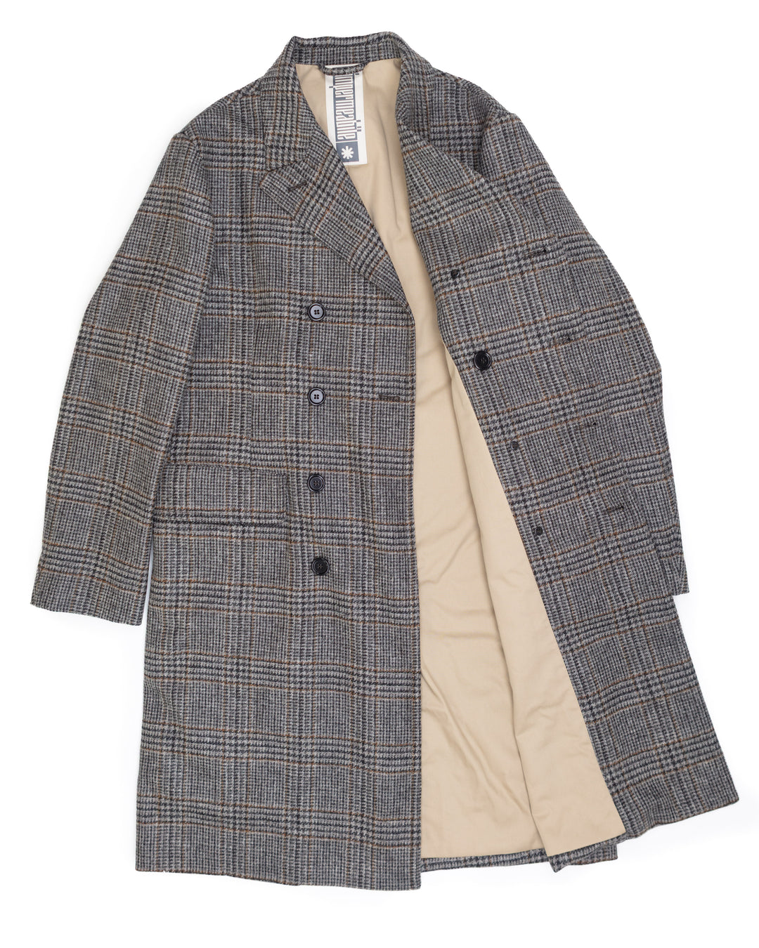 The Alain Coat in Grey Glen Check