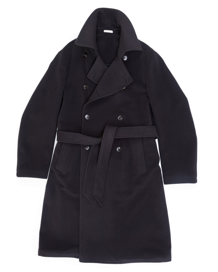 The Porto Coat in Charcoal Wool