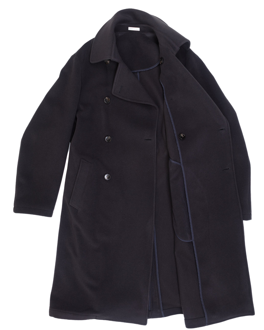 The Porto Coat in Charcoal Wool