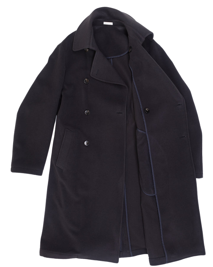 The Porto Coat in Charcoal Wool