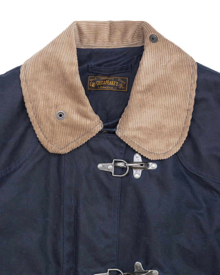 The Bedford Fireman Jacket in Waxed Navy