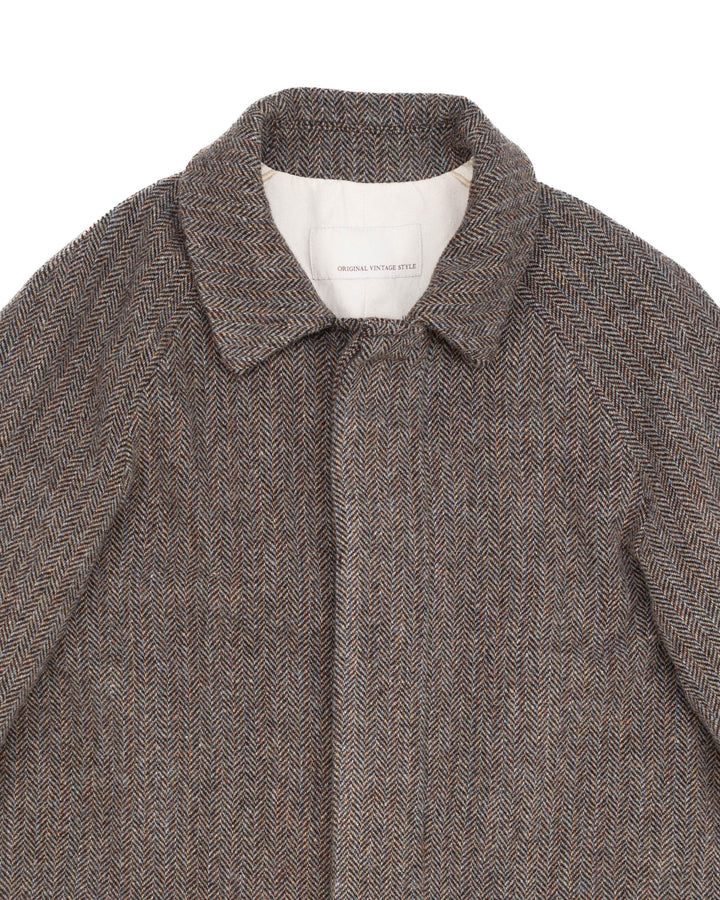The Patrik Coat in Shetland Herringbone