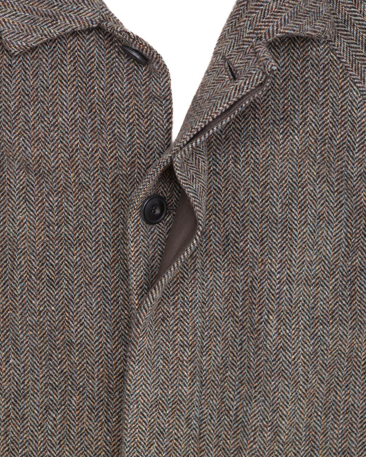 The Patrik Coat in Shetland Herringbone