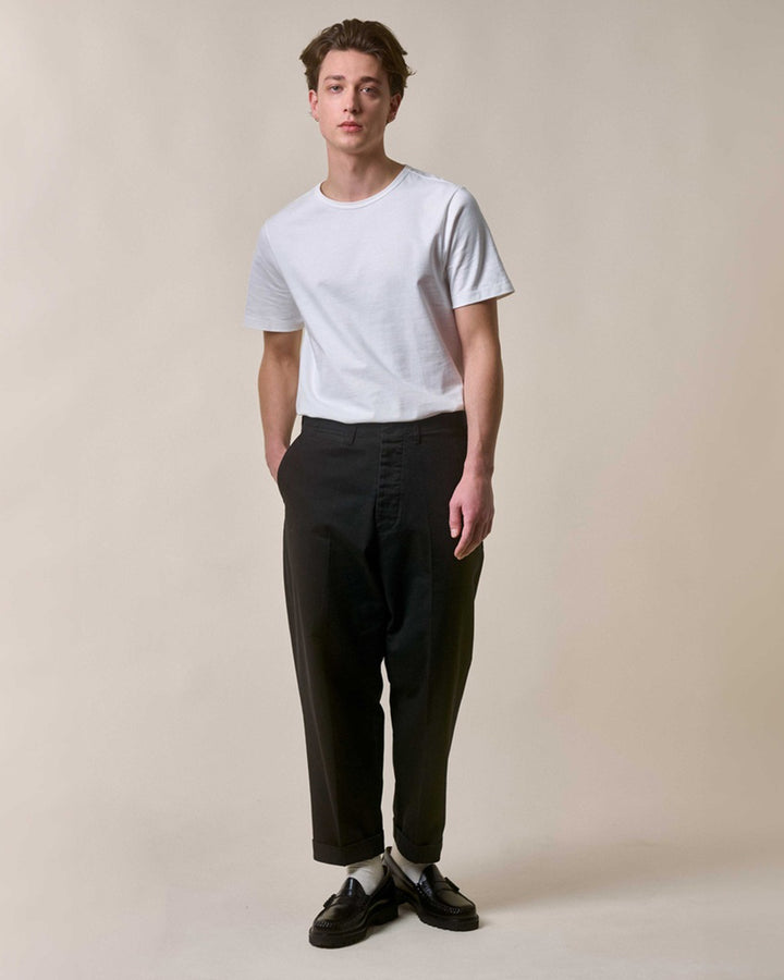 215 Loop-Wheeled T-Shirt in White