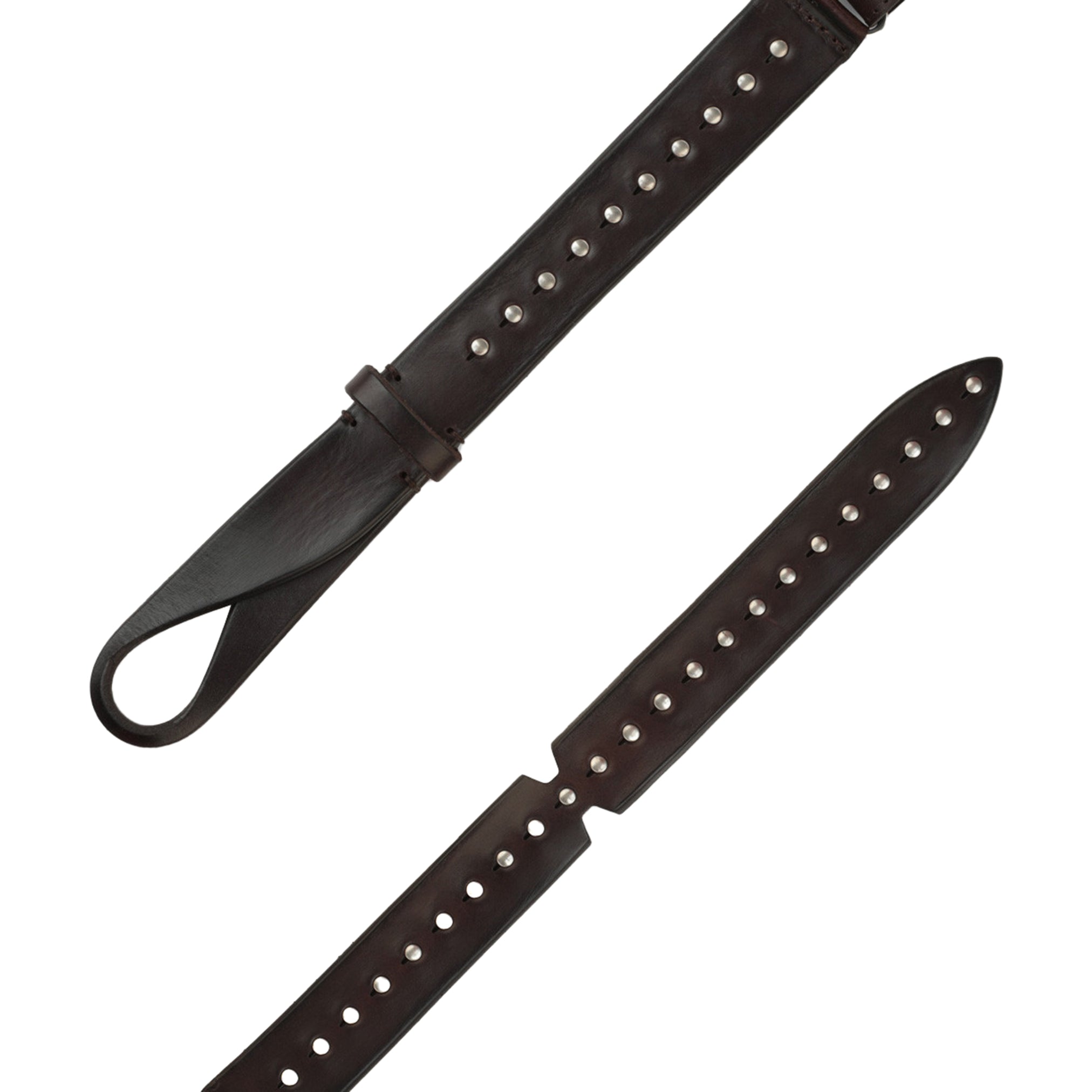 Bull Soft Leather No-Buckle Belt with Studs
