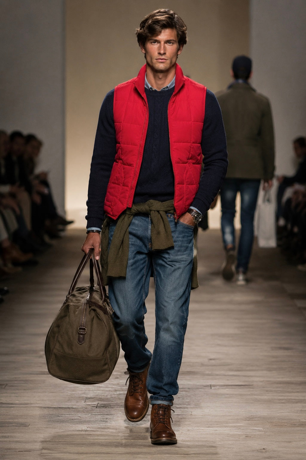 Seattle Vest in Rescue Red