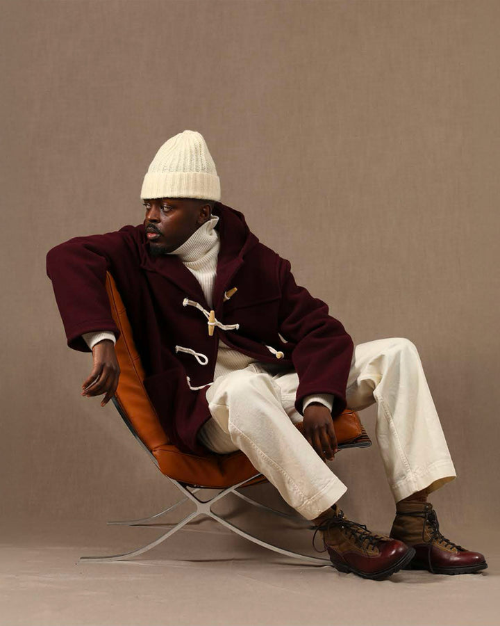 The Ashland Montgomery Coat in Burgundy