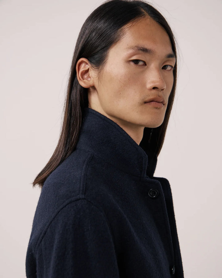 Chore Jacket in Navy Wool