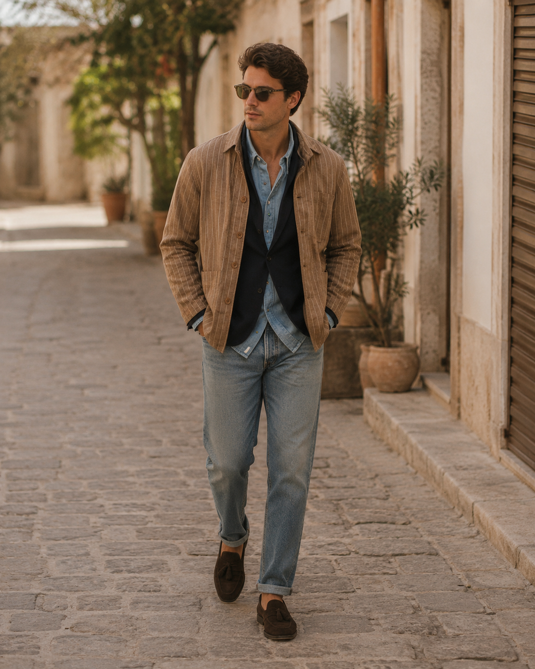 The Creek Overshirt in Beige