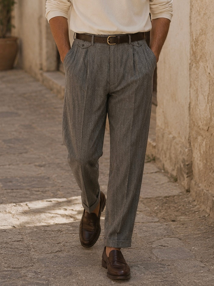 Enfield Herringbone Pants