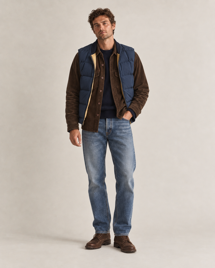 The Hunter Lined Overshirt in Brown Corduroy