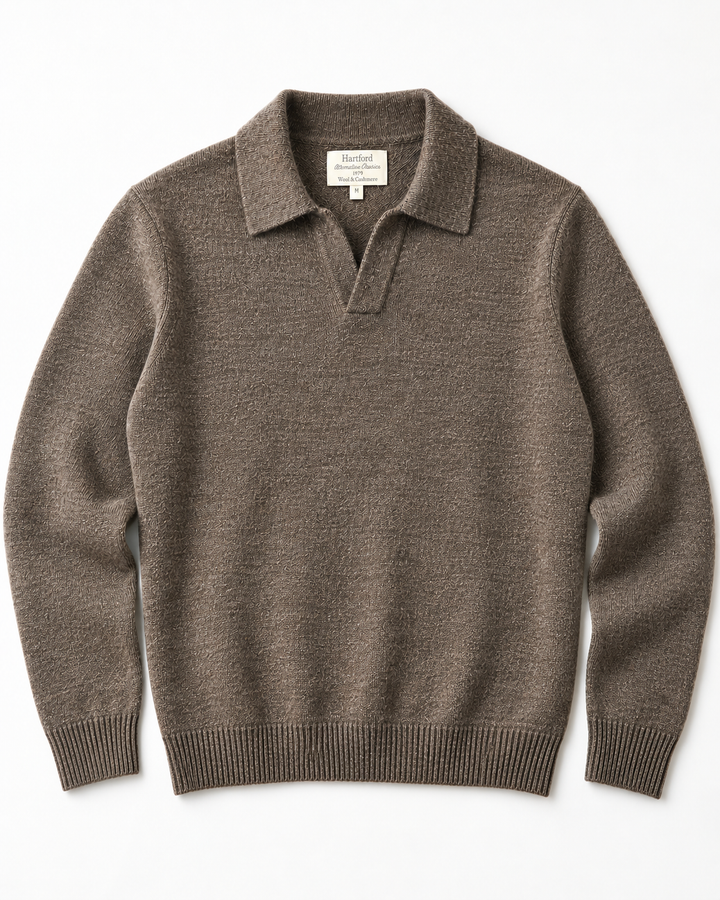 Cashmere Polo Sweater