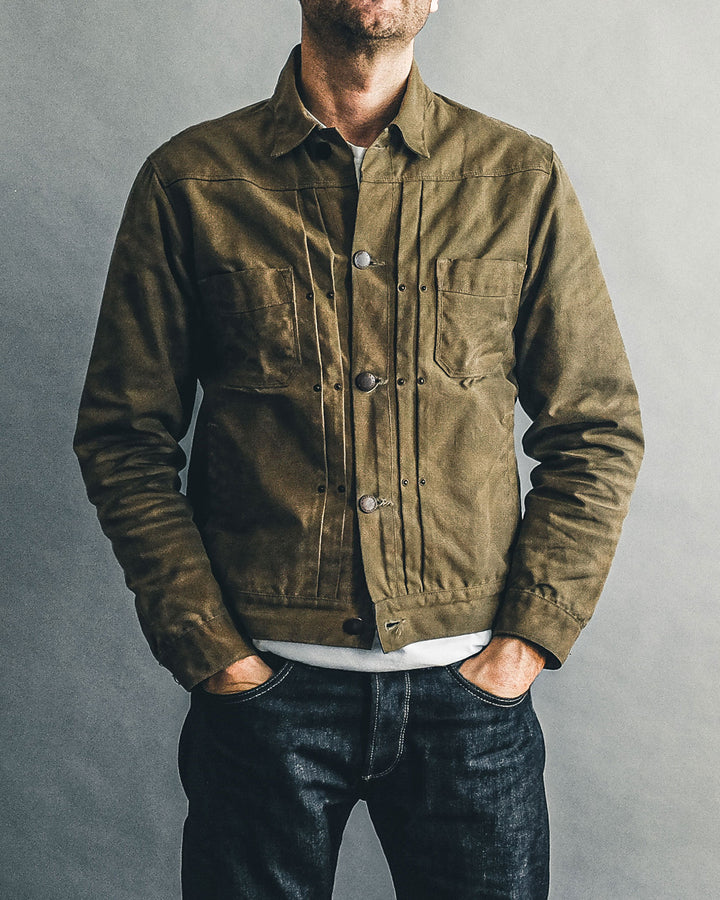 Waxed Riders Jacket in Tobacco