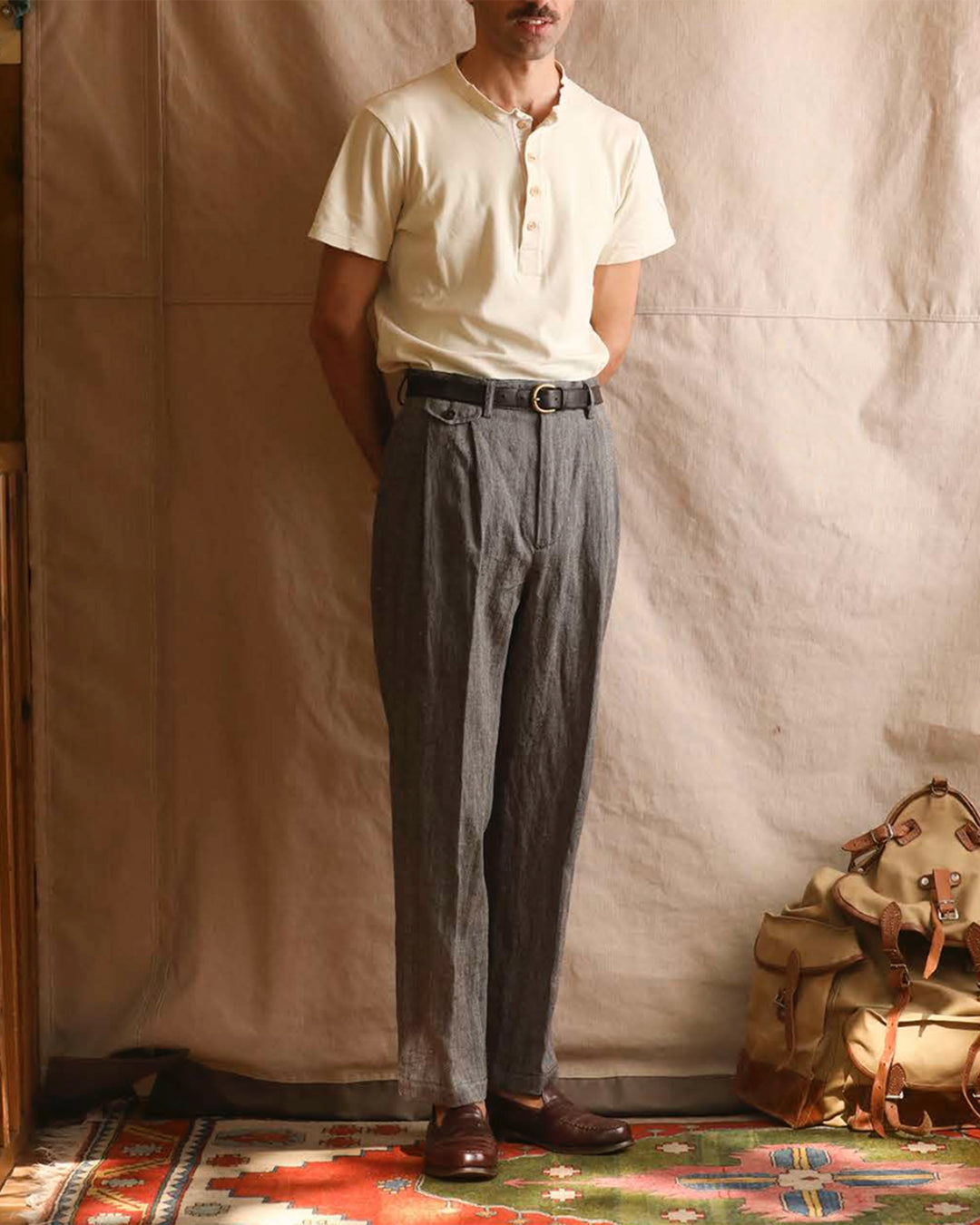 Enfield Herringbone Pants