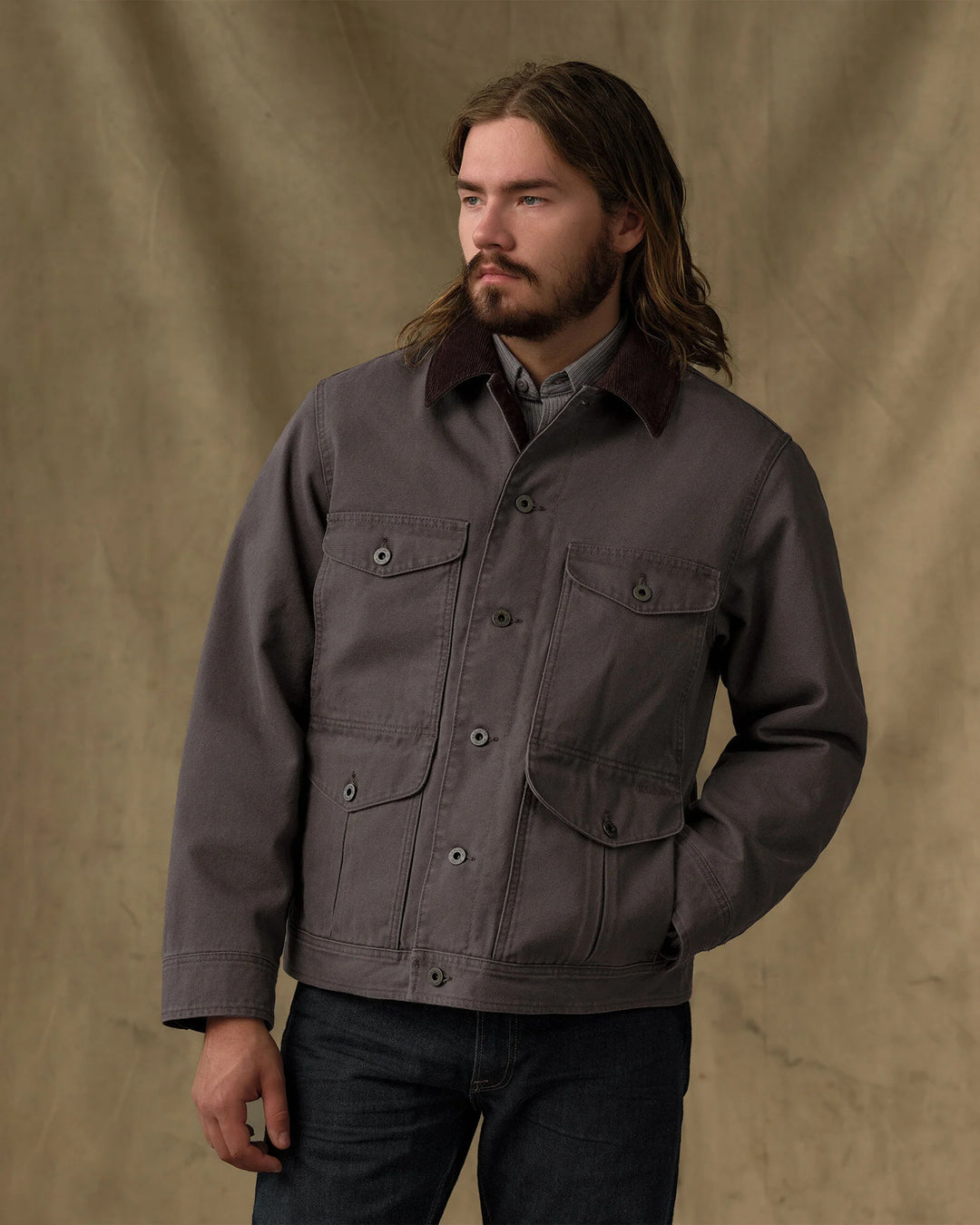 The Journeyman Jacket in Rustic Bark Canvass