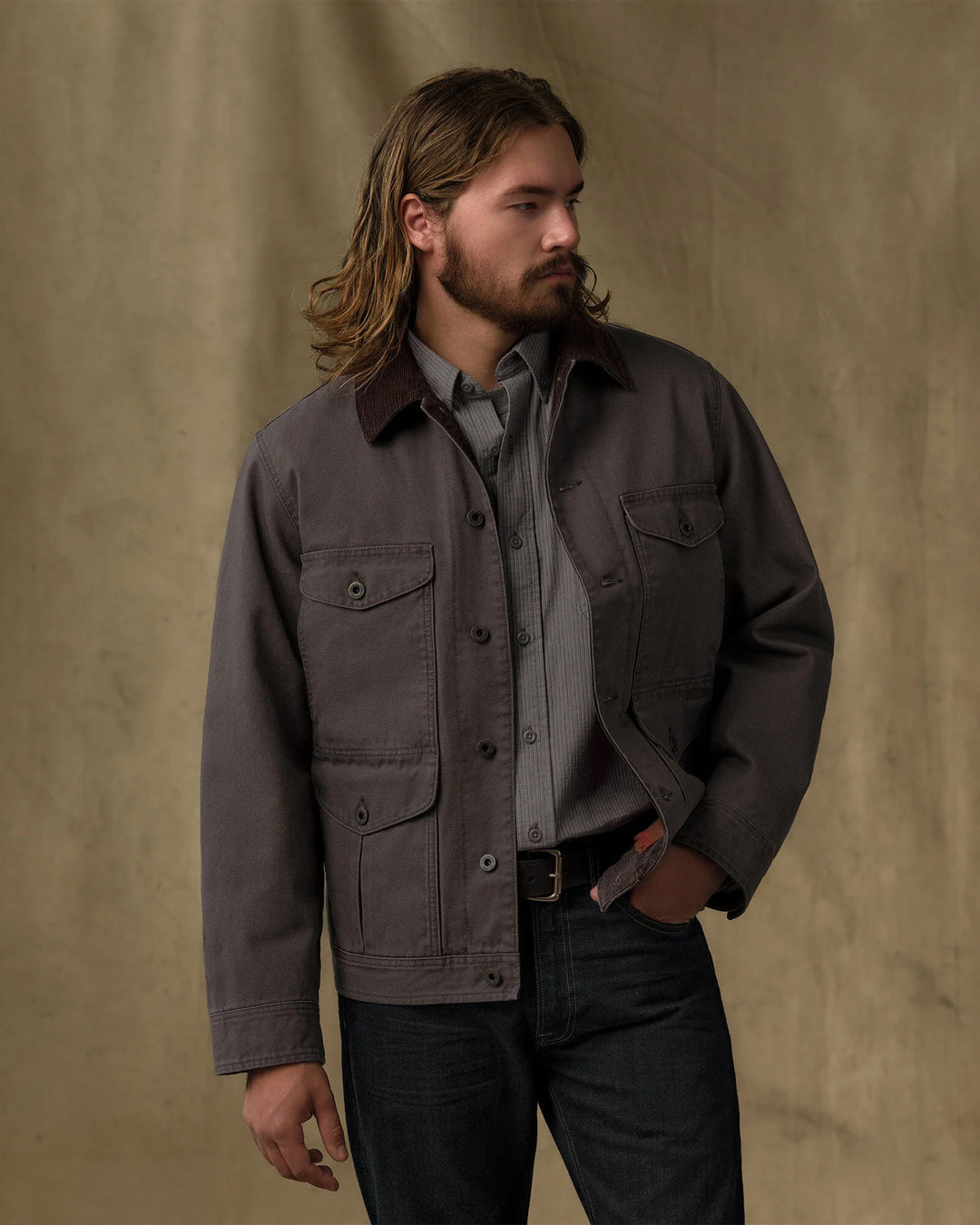 The Journeyman Jacket in Rustic Bark Canvass