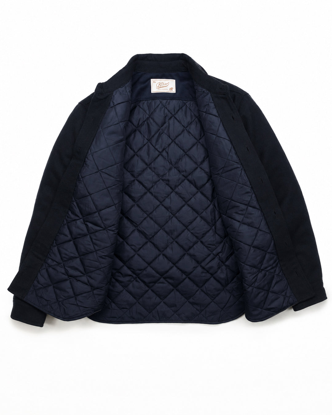 The Hunter Lined Overshirt in Navy Wool