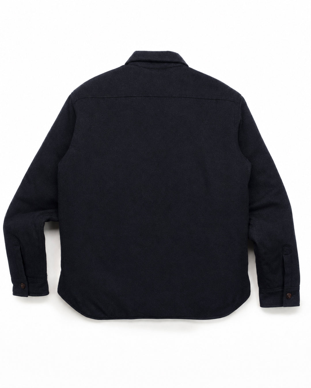 The Hunter Lined Overshirt in Navy Wool