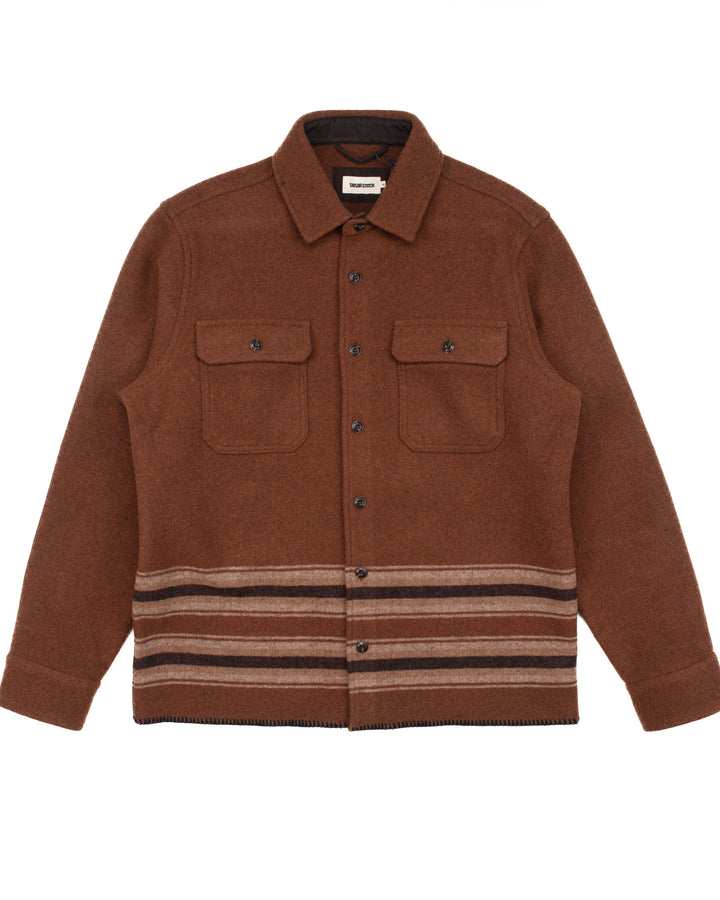 The Ranger Shirt in Tarnished Copper Blanket Stripe #1585