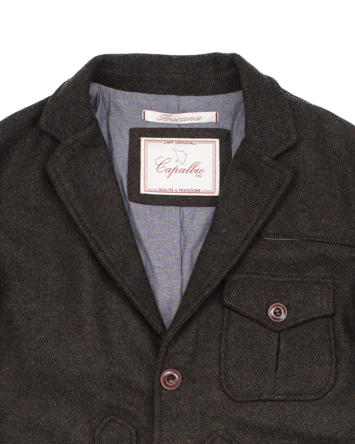 The Iconic Jacket in Green Tweed #1601