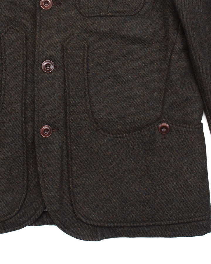 The Iconic Jacket in Green Tweed #1601