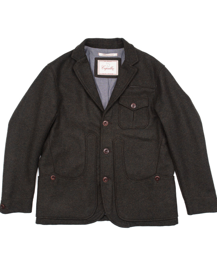 The Iconic Jacket in Green Tweed #1601