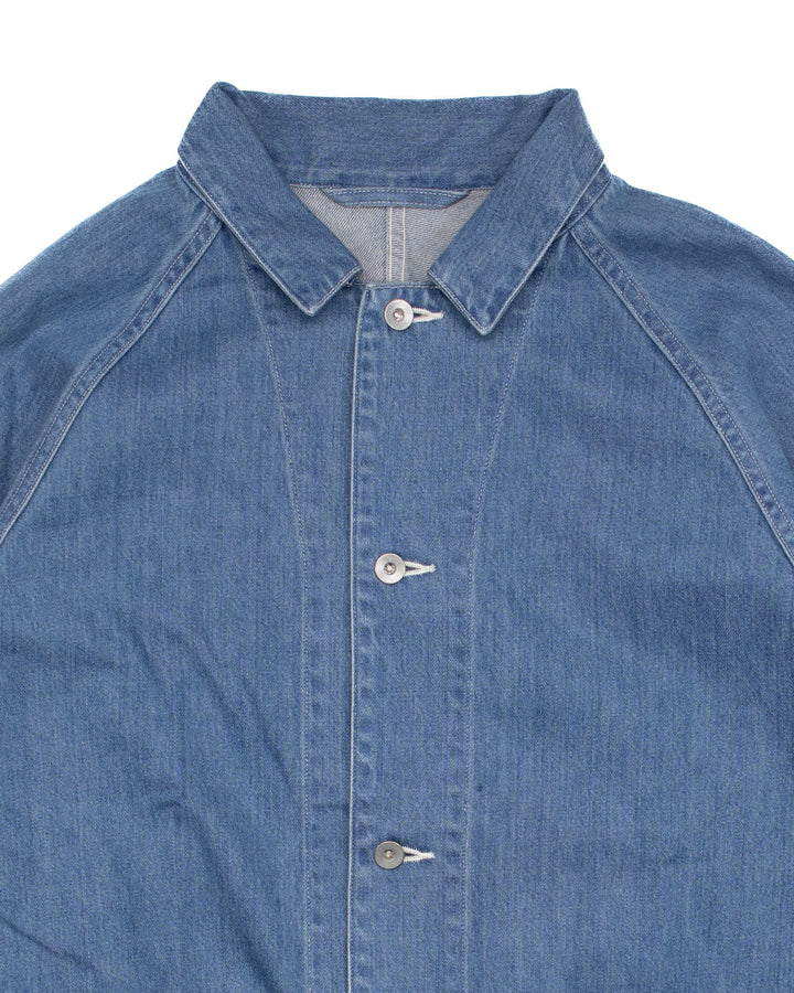 Coverall Denim Jacket in Indigo Bleach #1541