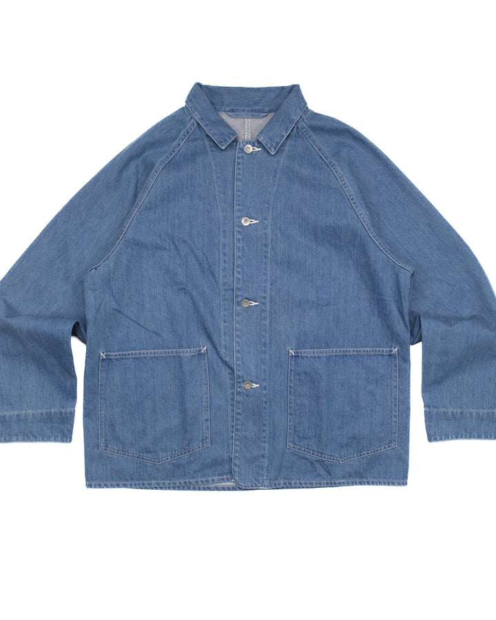 Coverall Denim Jacket in Indigo Bleach #1541