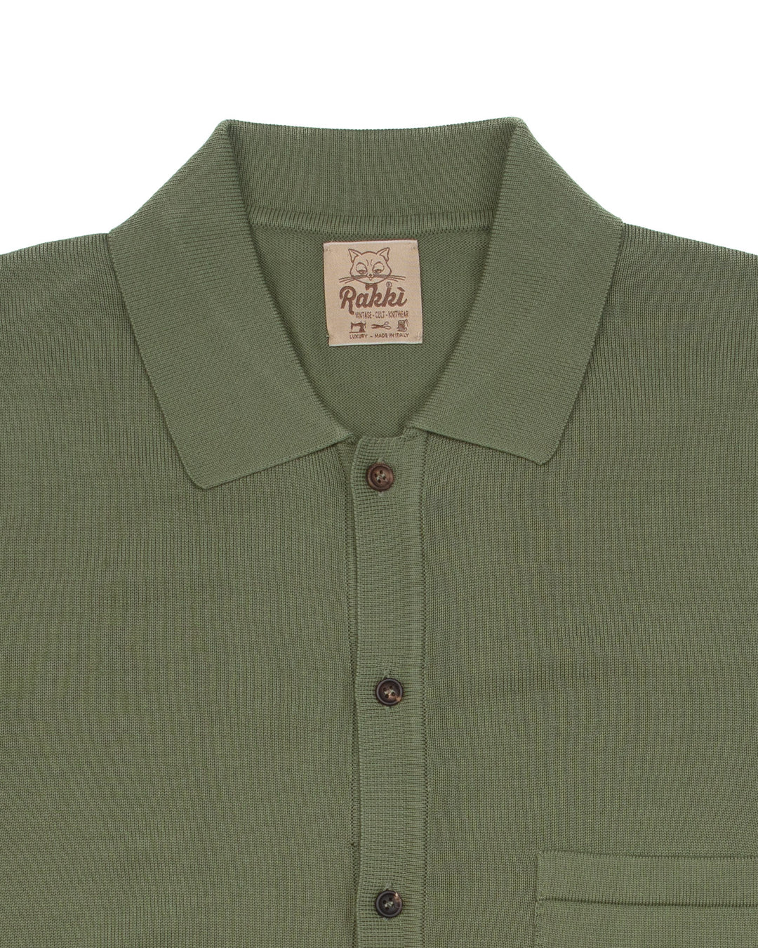 The Voice Polo Shirt in Green Mako Cotton