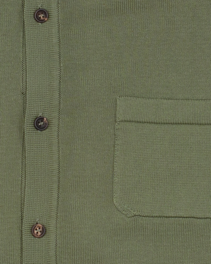 The Voice Polo Shirt in Green Mako Cotton