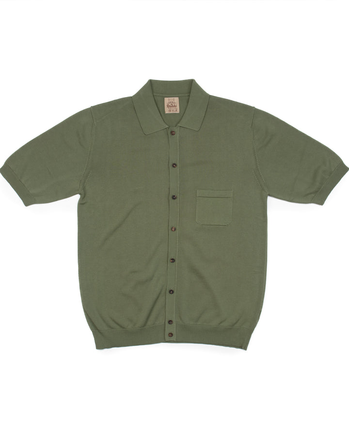 The Voice Polo Shirt in Green Mako Cotton