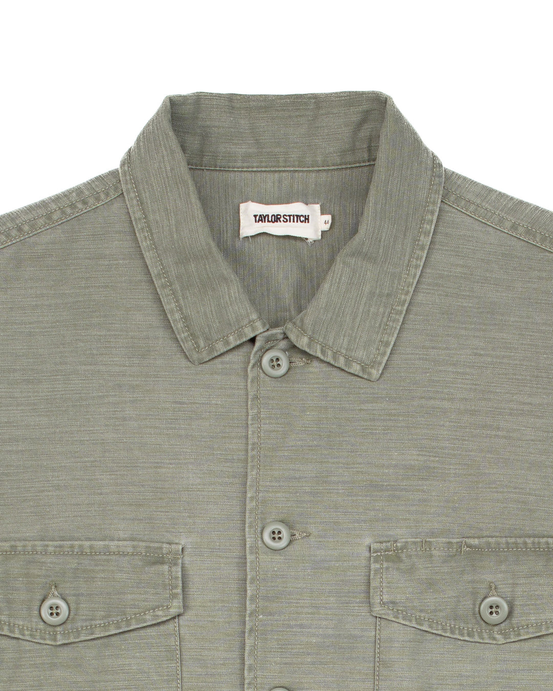 The Surplus Shirt in Fatigue Olive Reverse Sateen #1586
