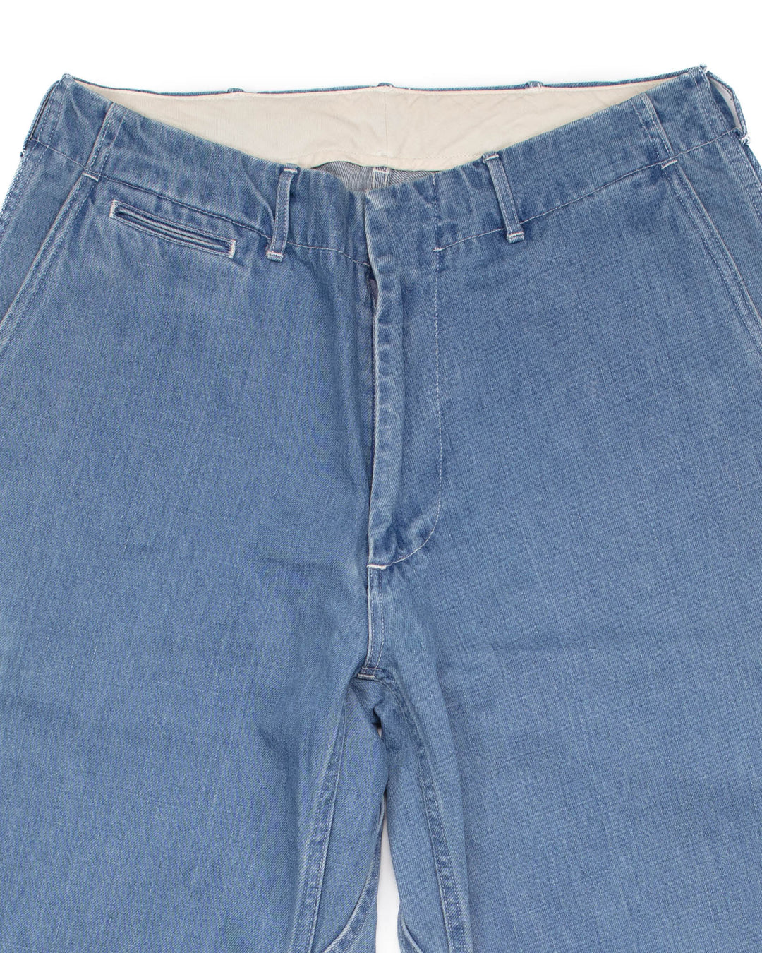 Wide Denim Pants Light Indigo #1540